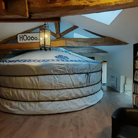 Yourte D'interieur D'une Demeure Du 18e Siecle En Anjou Entre Vignes Et Chateaux Hétvégi ház Bouille-Loretz